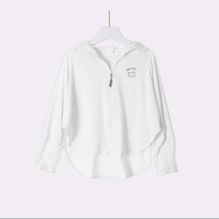 Damen Sportliche UV-Schutzjacke mit Kapuze Drune