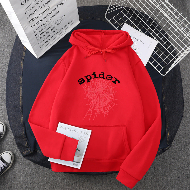Damen Kapuzensweater mit kreativem Spinnenmotiv Drune