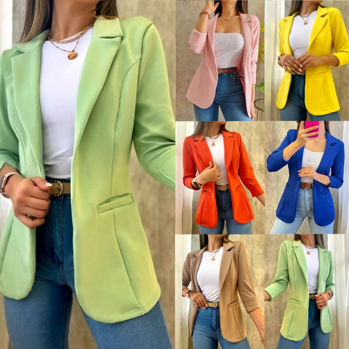 Damen eleganter Blazer mit modernem Schnitt und zwei praktischen Taschen Drune