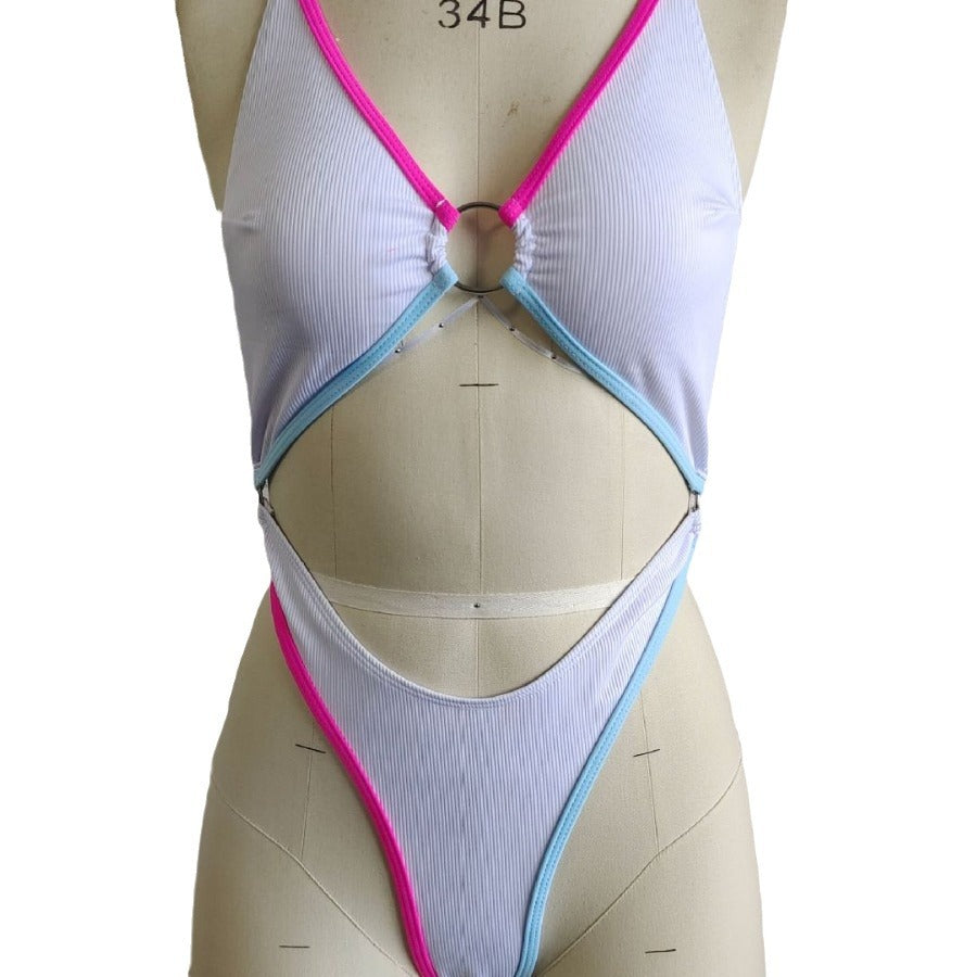 Damen Badeanzug mit verführerischem Cut-Out und modischen Akzenten Drune