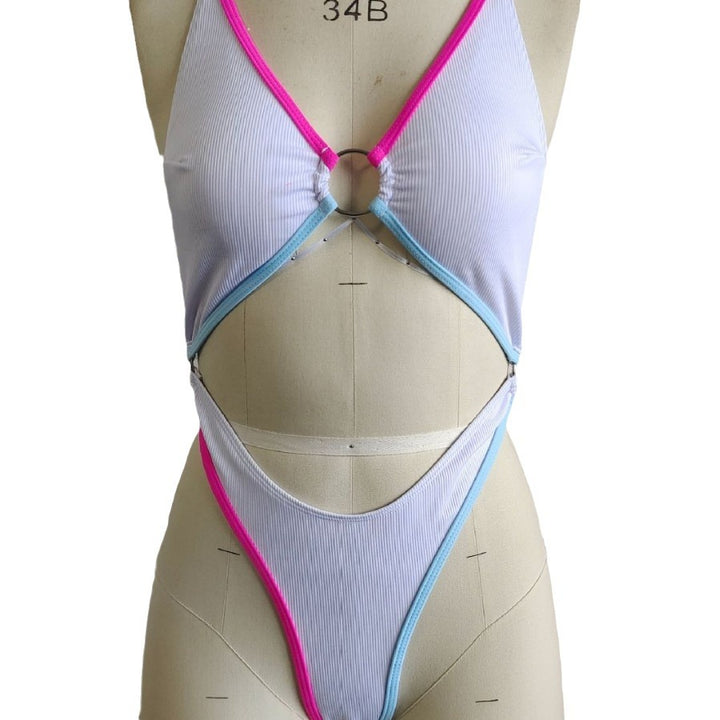 Damen Badeanzug mit verführerischem Cut-Out und modischen Akzenten Drune