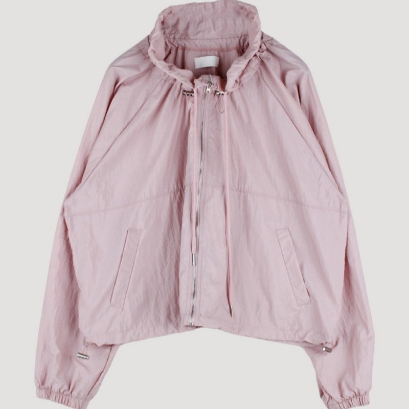 Damen leichte Funktionsjacke mit verstellbarem Kordelzug Drune