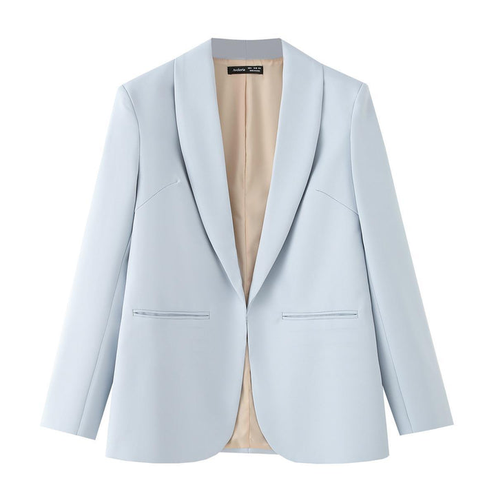 Damen Eleganter Blazer mit sanften Schultern und luxuriösem Innenfutter Drune