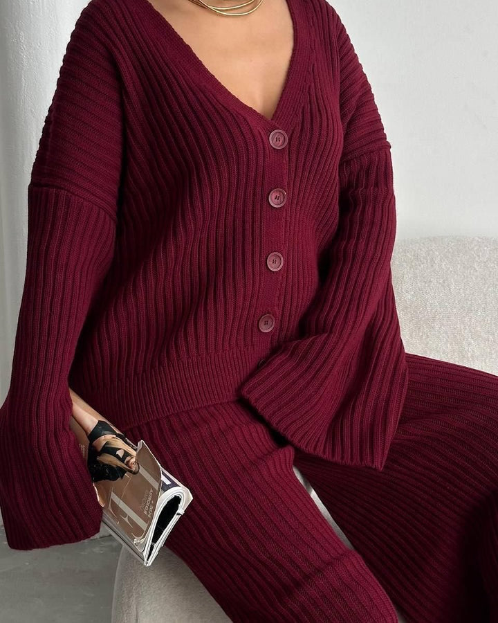 Damen Strickpullover mit weit geschnittenen Ärmeln Drune