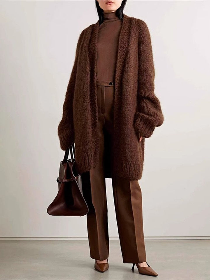 Damen Kuscheliger Oversize-Strickcardigan Drune