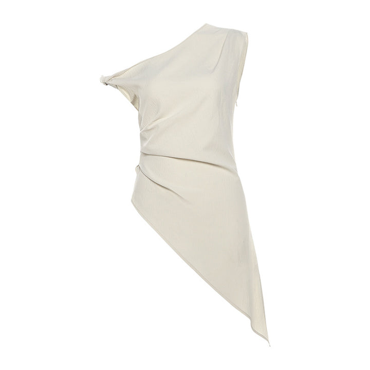 Damen asymmetrisches Wickeltop Drune