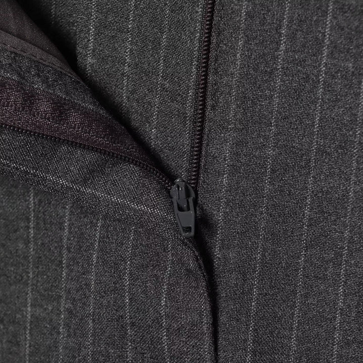 Damen weite Anzughose mit modischem Streifenmuster und eleganter Faltenlegung Drune