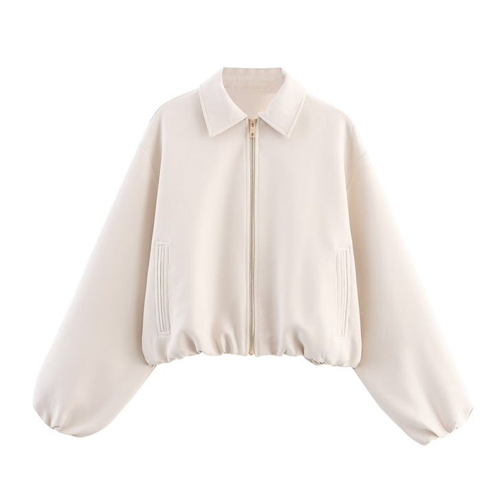 Damen Sportliche Windjacke mit hohem Kragen und praktischen Taschen Drune