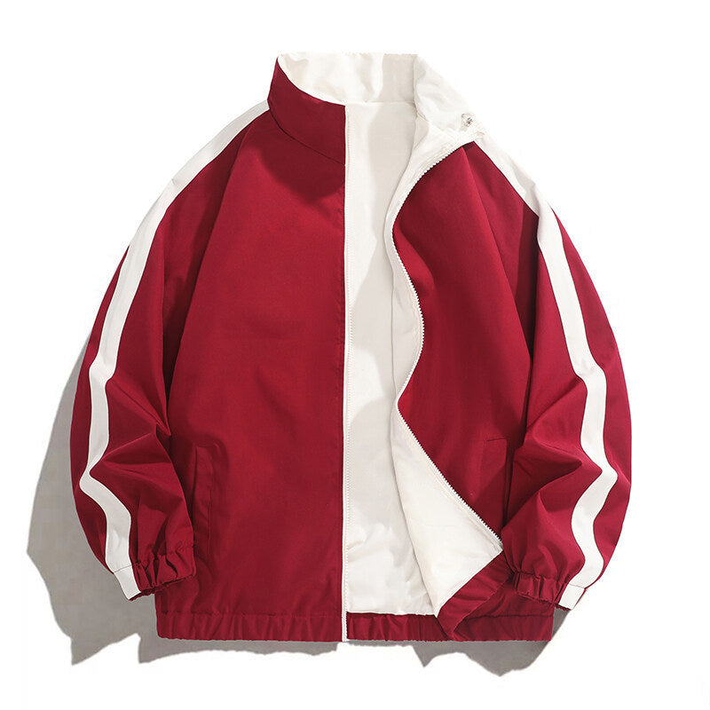 Herren modische Freizeitjacke mit sportlichem Schnitt und kontrastierenden Akzenten Drune