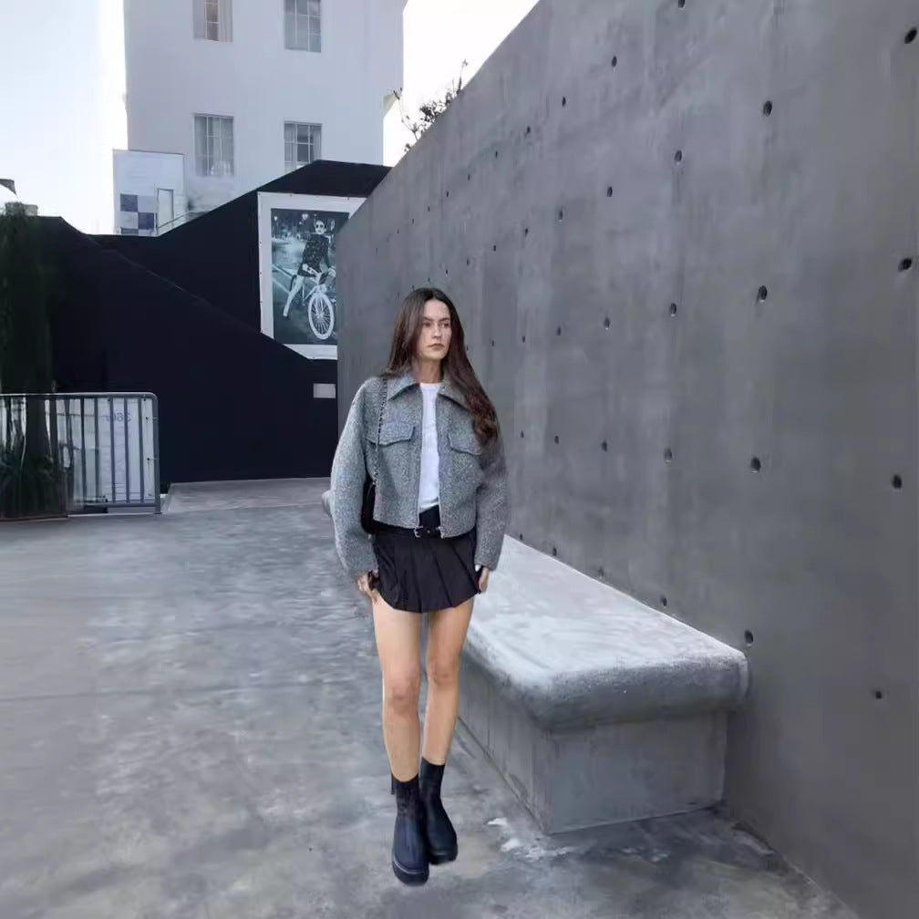 Damen Modische Jacke aus hochwertigem Material mit strukturiertem Schnitt Drune