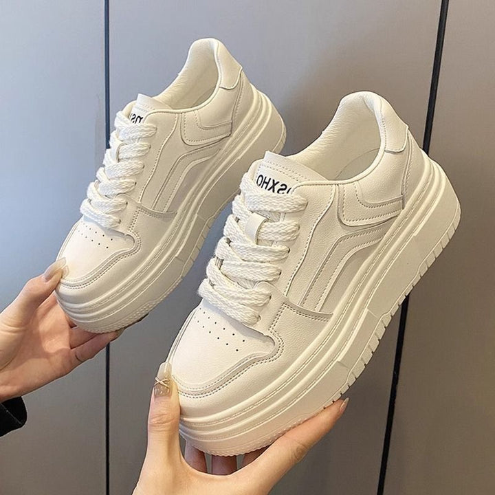 Damen Sportliche Plateau-Sneaker mit modischem Kontrastdesign Drune