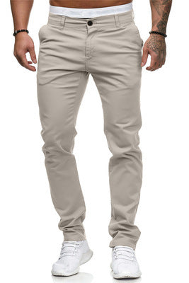 Herren maßgeschneiderte Slim-Fit Chino-Hosen Drune