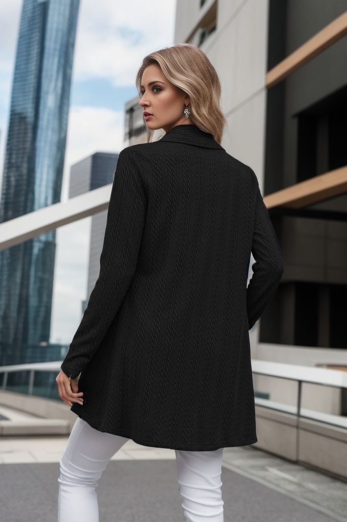 Damen Strickjacke mit elegantem Schnitt und raffinierten Details Drune