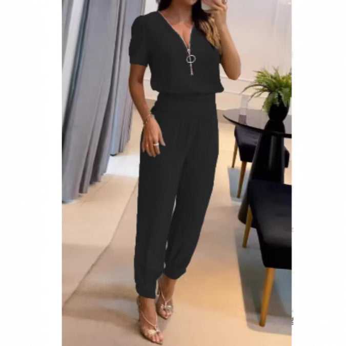 Damen Lässiger mit elegantem V-Ausschnitt und perfektem Sitz Drune