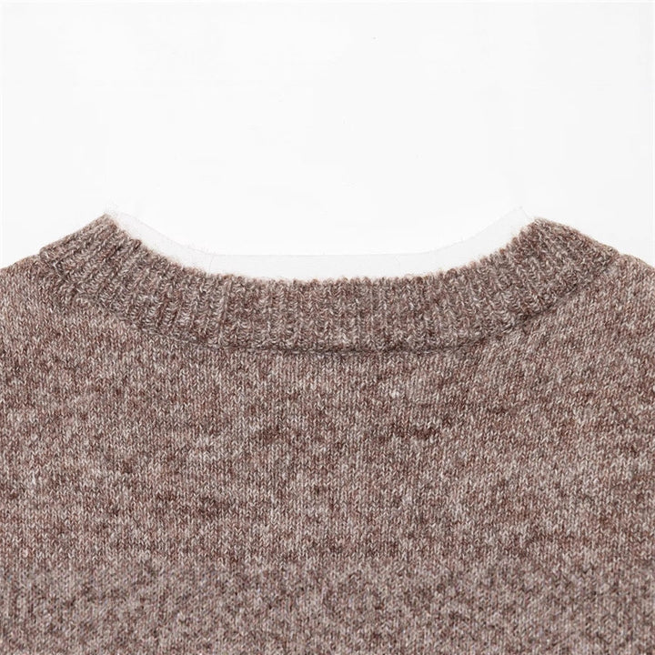 Damen modische Strickjacke mit feinem Knit-Design und eleganten Knopfdetails Drune