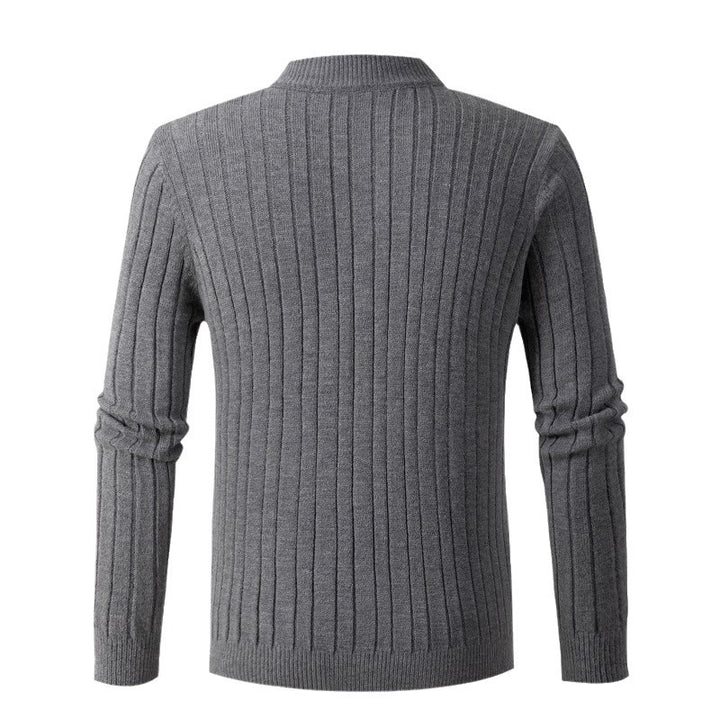 Herren eleganter Rollkragenpullover mit strukturiertem Zopfmuster Drune