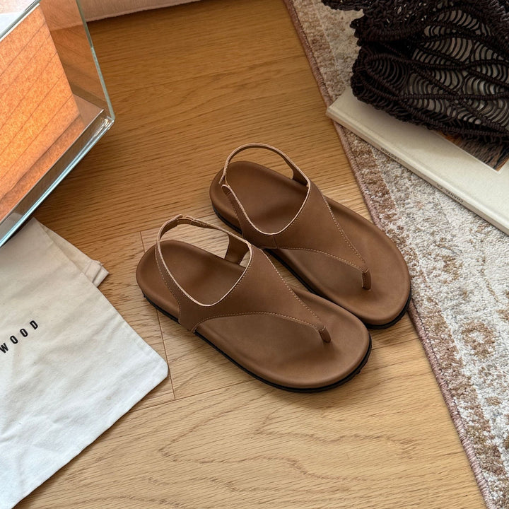 Damen Zehentrenner-Sandalen mit ergonomischer Fußbettgestaltung und komfortabel verstellbarem Riemen Drune