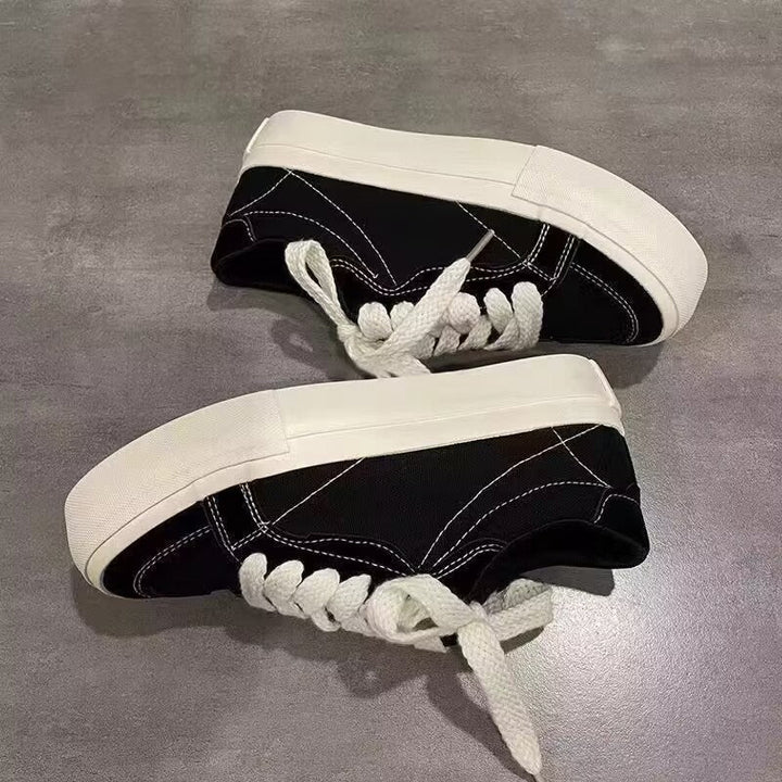 Damen Sportliche Sneakers mit weichem Veloursleder und robustem Elastikverschluss Drune