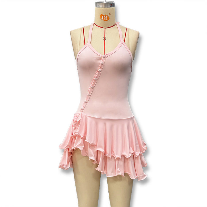 Damen Tänzeroutfit mit raffinierten Volant-Details und elegantem Schnitt Drune