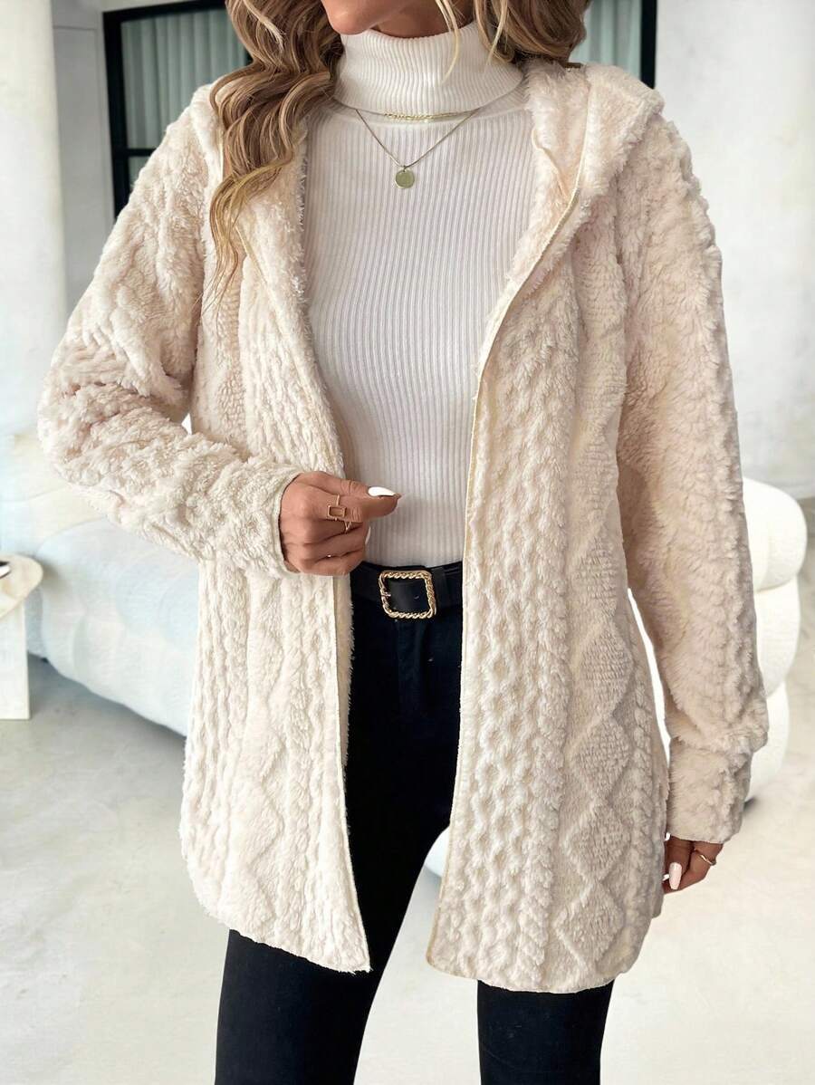 Damen Fleece-Jacke mit luxuriösem samtigem Touch Drune