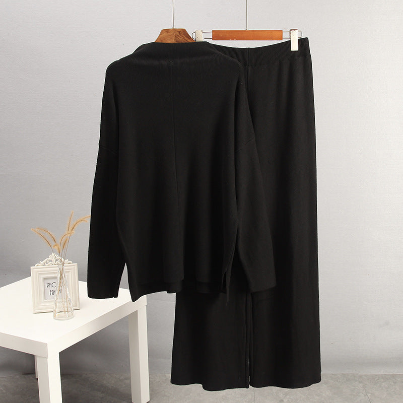Damen Elegantes Strickensemble mit weitem Schnitt Drune