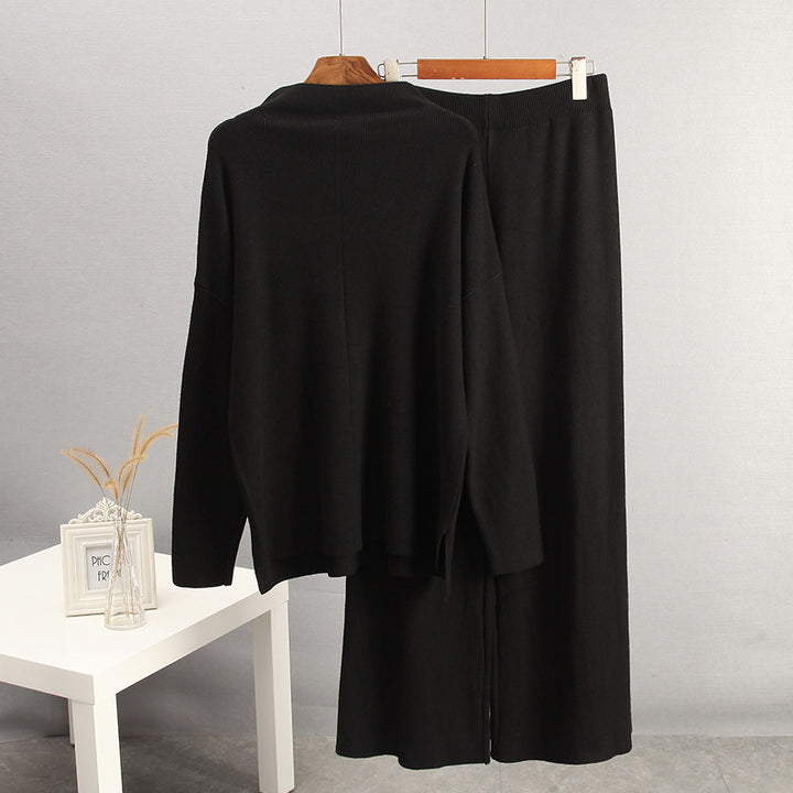 Damen Elegantes Strickensemble mit weitem Schnitt Drune