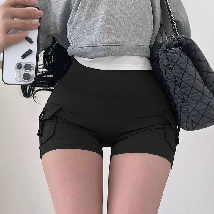 Damen Sportliche Shorts mit praktischen Seitentaschen und elastischem Bund Drune