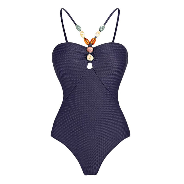 Damen Bikin Ensemble mit dekorativem Ausschnitt und elegantem Überwurf Drune