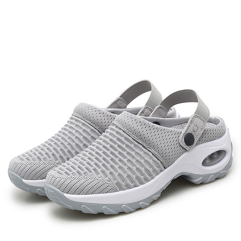 Damen atmungsaktive Slip-On Sneakers mit modischem Mesh-Design Drune