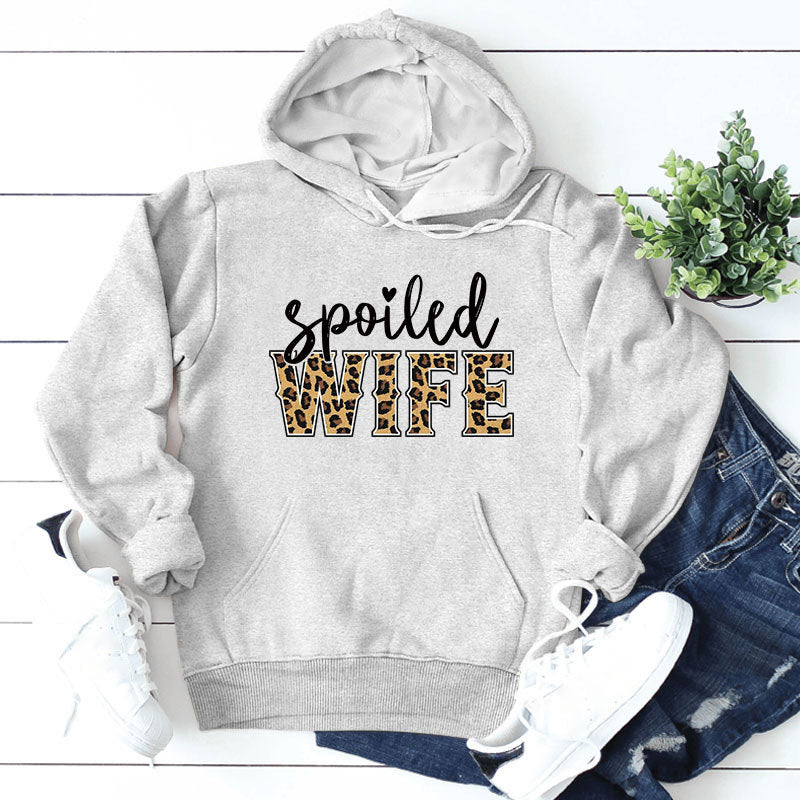 Damen Kapuzenpullover mit kreativem und elegantem Schriftzug Drune
