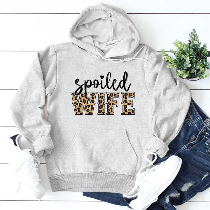 Damen Kapuzenpullover mit kreativem und elegantem Schriftzug Drune
