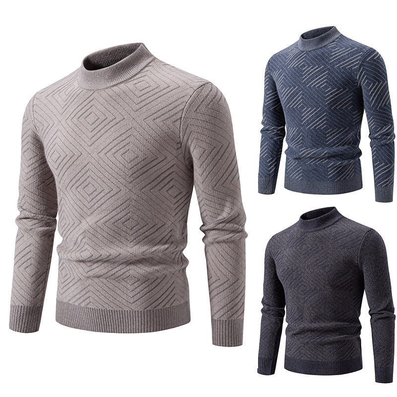Herren eleganter Pullover mit Strukturmuster Drune