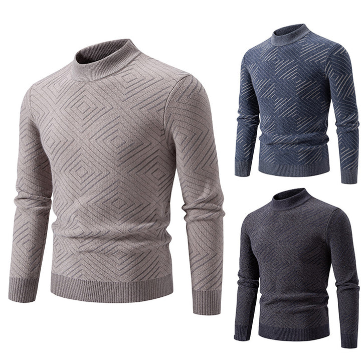 Herren eleganter Pullover mit Strukturmuster Drune
