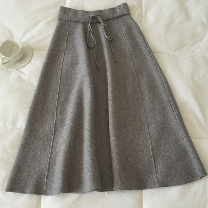 Damen Maxirock mit weichem Material und praktischem Kordelzug Drune