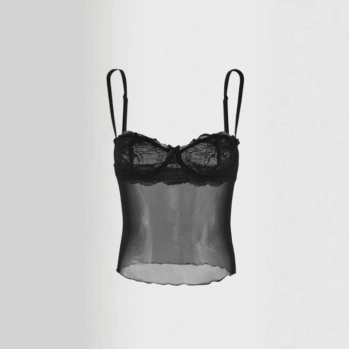 Damen Minirock mit eleganten Spitzenakzenten Drune