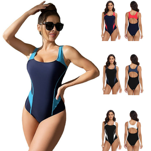 Damen Sportlicher Einteiler Badeanzug mit ergonomischem Schnitt Drune