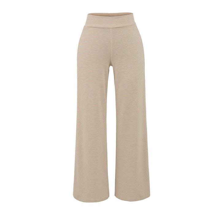 Damen weite Jersey-Hose mit hohem Bund Drune