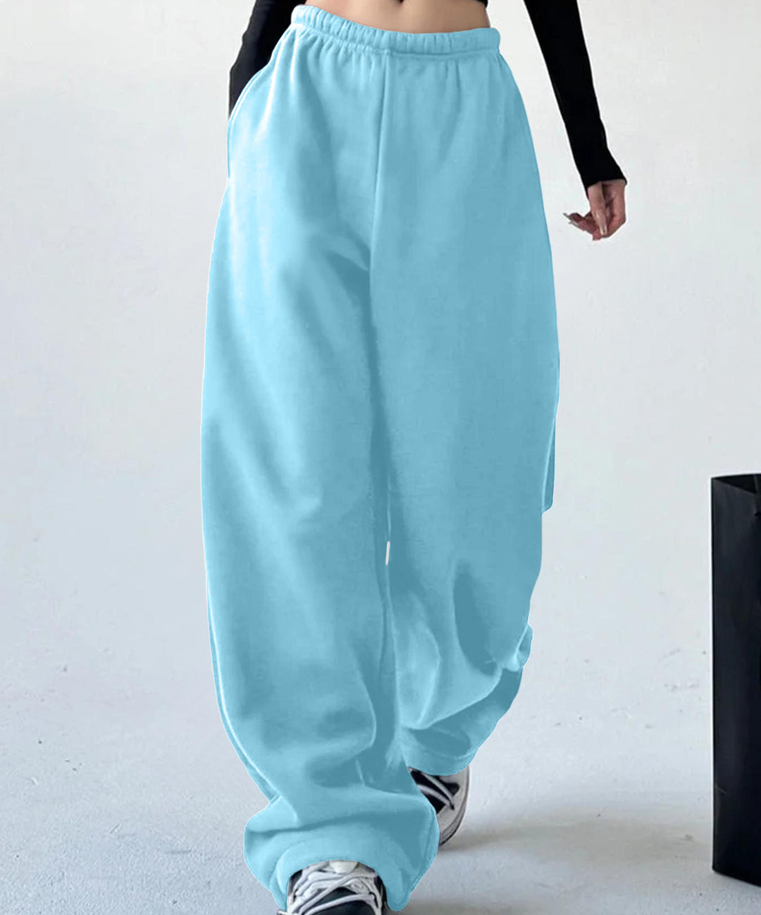 Damen Weite Freizeithose mit elastischem Bund und seitlichen Taschen Drune