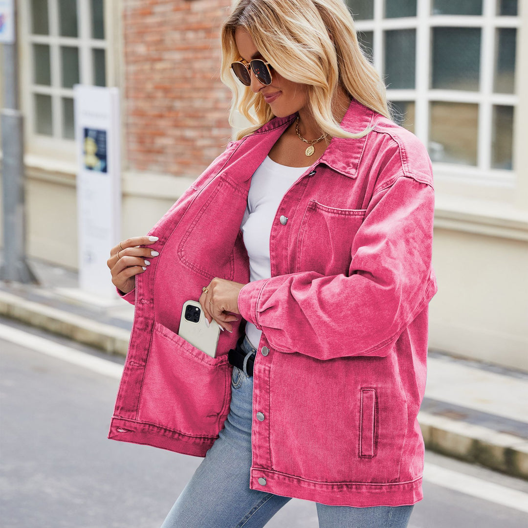 Drune | Übergroße Denimjacke - Lässig & Trendy - Knopfleiste - Ganzjähriger Begleiter