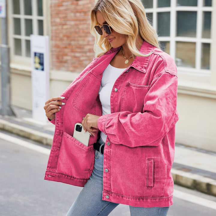 Drune | Übergroße Denimjacke - Lässig & Trendy - Knopfleiste - Ganzjähriger Begleiter