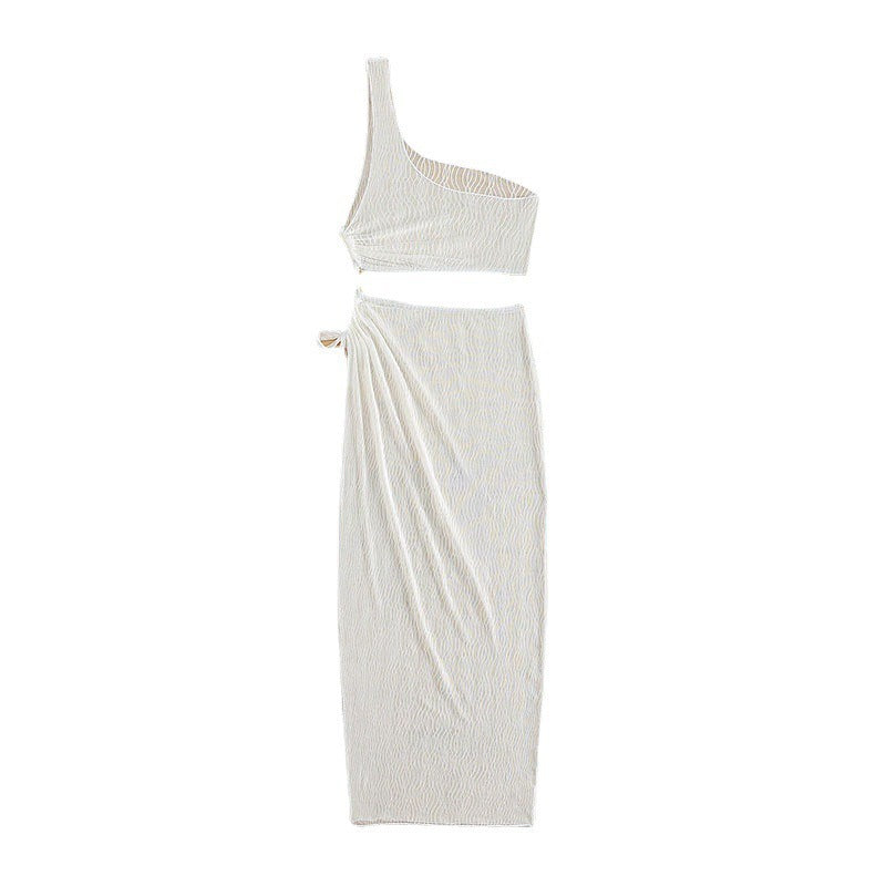 Damen Crop-Top und Wickelrock Set Drune