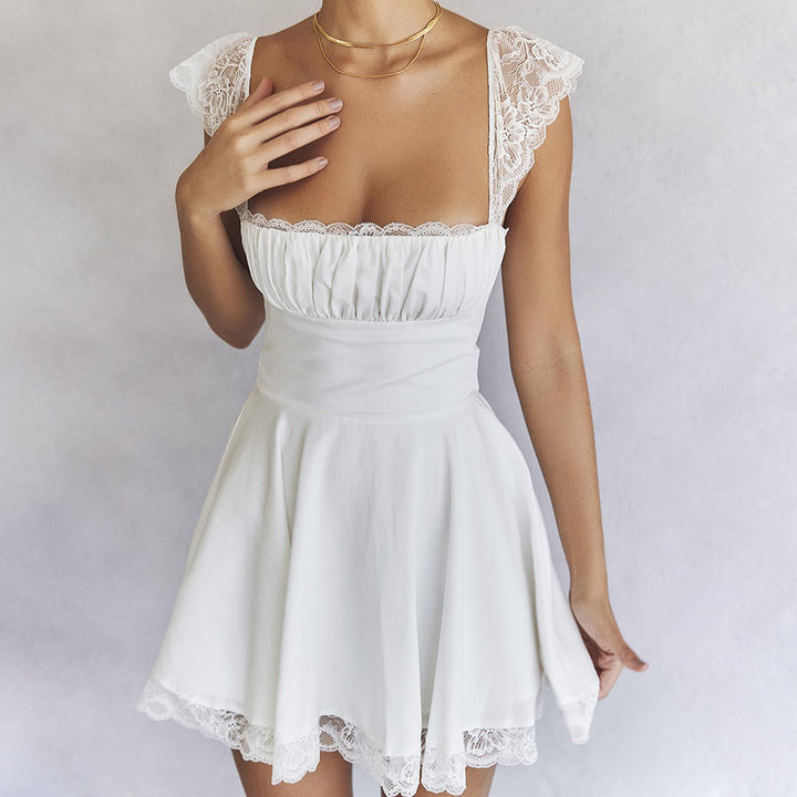 Damen Minikleid im romantischen Design Drune