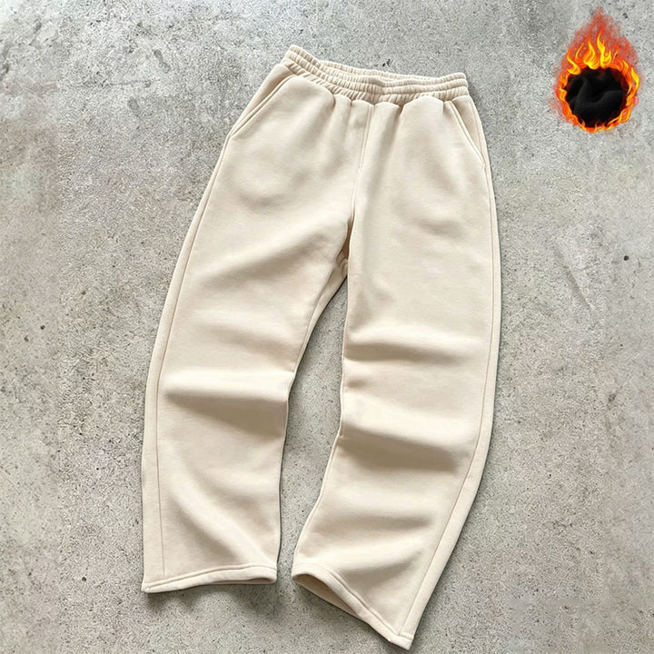 Unisex nan gefütterte Sweatpants mit elastischem Komfortbund, geradem Bein und seitlichen Eingrifftaschen Drune