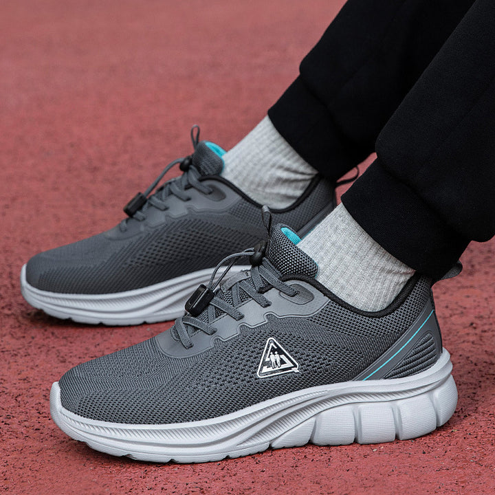 Damen nan leichter atmungsaktiver Strick-Walking-Sneaker mit Schnellzugverschluss und ergonomischer EVA-Dämpfung Drune
