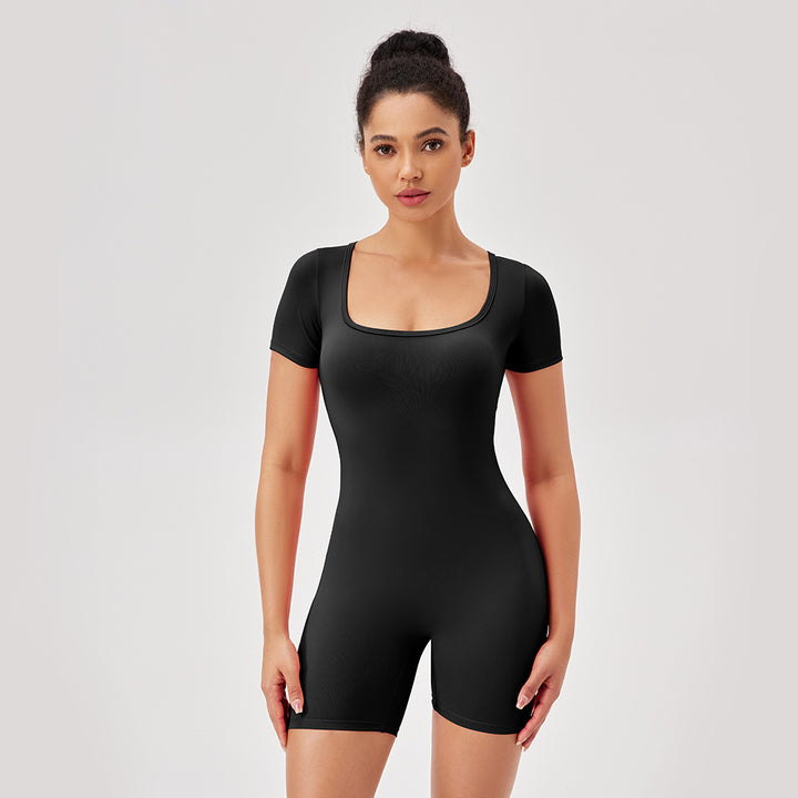 Damen Sportlicher Jumpsuit mit figurbetontem Schnitt und atmungsaktiven Eigenschaften Drune