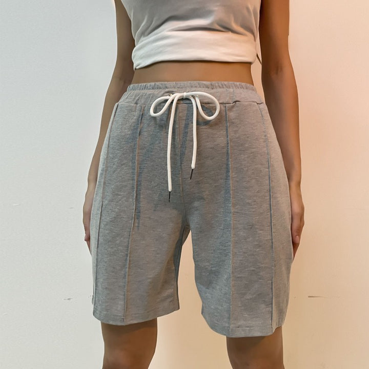 Damen Sportliche Shorts mit verstellbarem Taillenzug und atmungsaktivem Material Drune