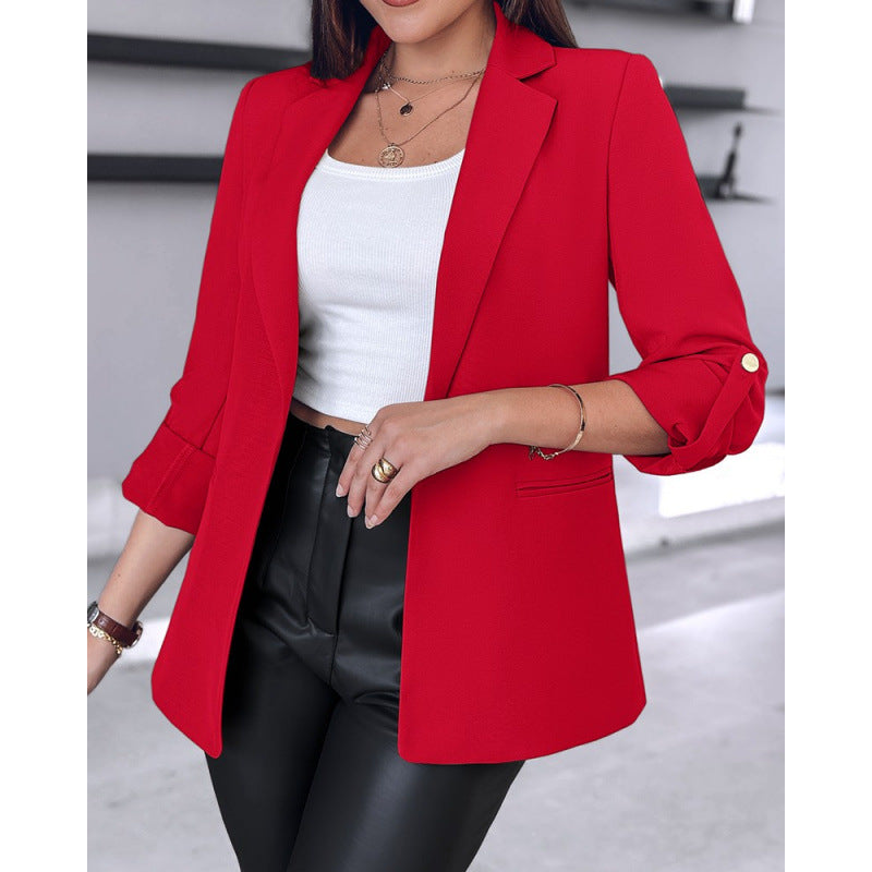Damen Tailored Blazer mit hochmodischem Schnitt und asymmetrischen Ärmeln Drune