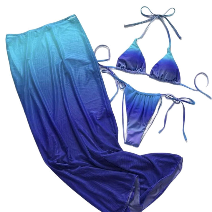 Damen Maxi-Strandkleid mit elegantem Farbverlauf Drune