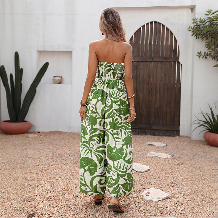 Damen Maxi-Kleid mit vielschichtigem Rüschen-Design und verspieltem Bindedetail Drune