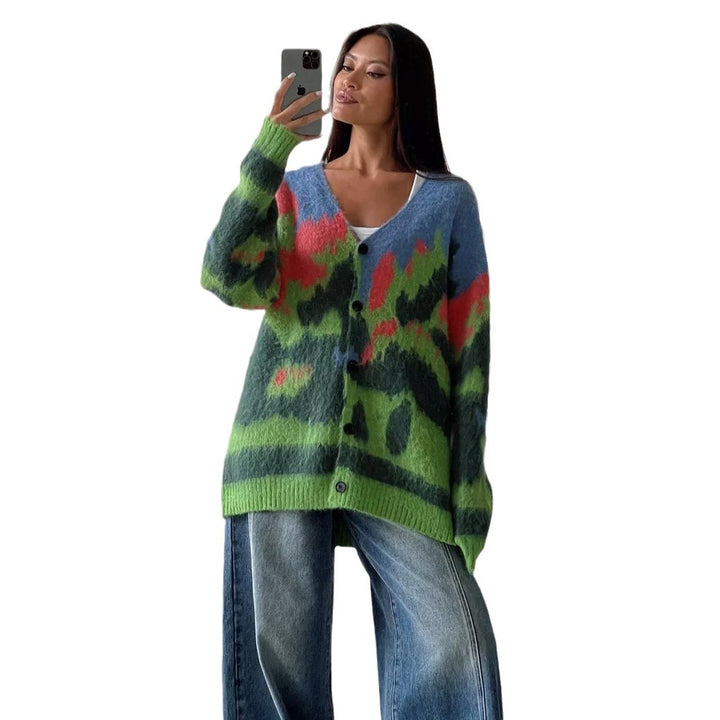 Damen lässiger Wollcardigan Drune